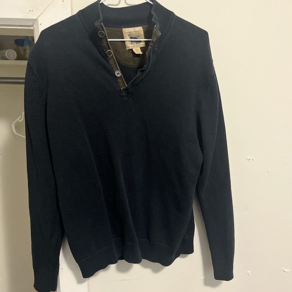 Refectory Mens Quarter zip button up